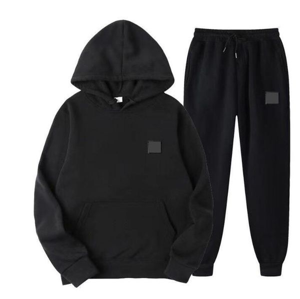 

designer man hooded sweatshirts and mans pants casual men's tracksuit embroidery sportswear autumn winter men suit set oversized men&#0, Gray