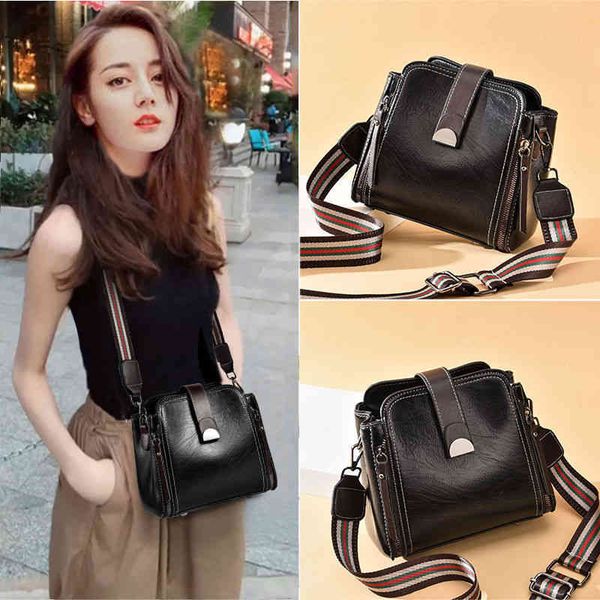 

bag female 2022 new fashion single messenger high sense versatile korean women's portable bucket luxury designer handbag shoulder bags