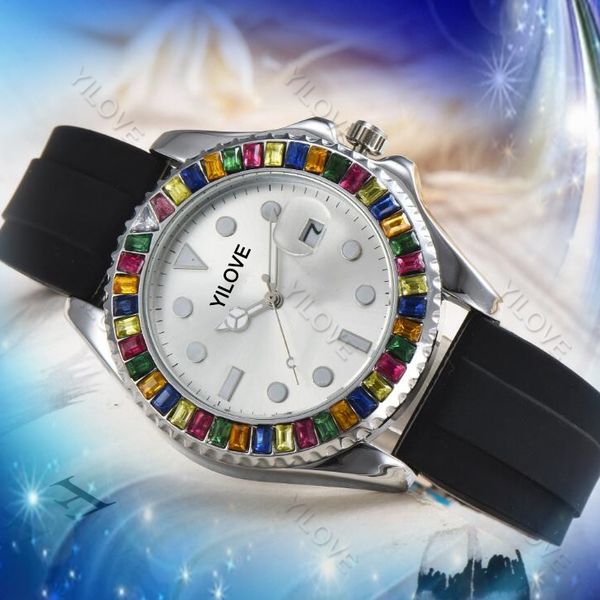 Designer de luxo Moda clássica Mulheres assistem a casais de moda de namoro automático Diamantes 41mm Sapphire Glass Clock à prova d'água Ladies Christmas Gift Wristwatch