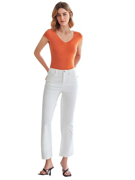 

motf premium viscose cap sleeve bodysuit l04k#, White