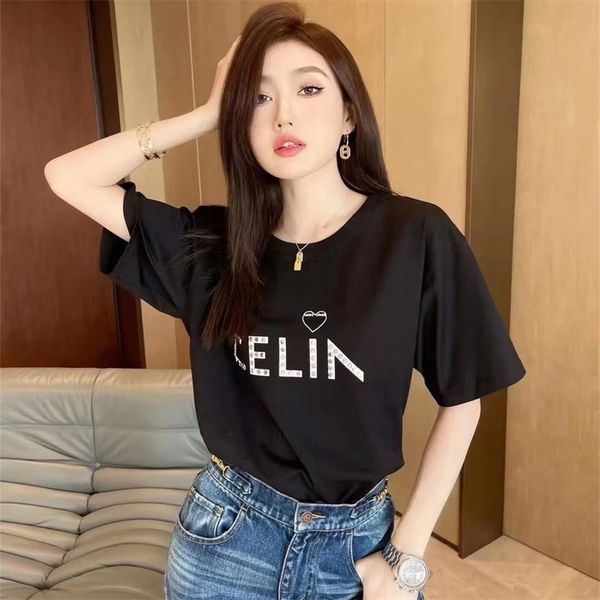 

spring new couple rivet neck t-shirt men's women's 80% off factory wholesale, White