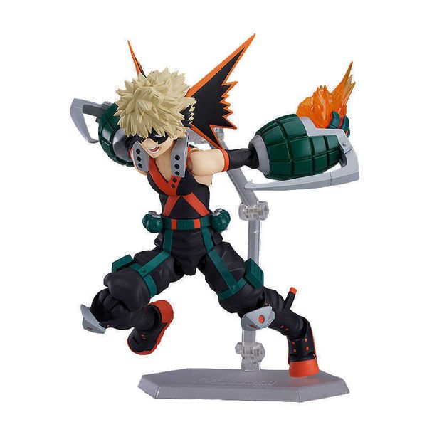 

huiya01 figma 443# my hero academia bakugou katsuki pvc action figure anime figure model collectible toy doll gifts q0722