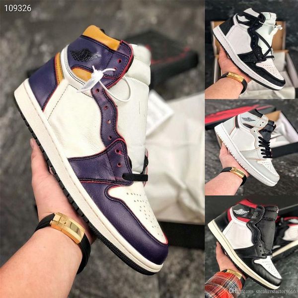 

2019 release 1 high og panda sneakers cd0461-007 1s white black wmns basketball shoes with box341r