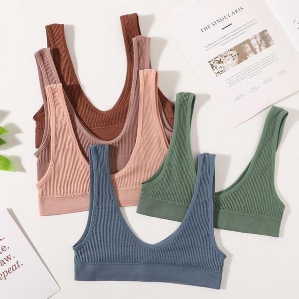 

seamless bra wire brassiere rib bralette womens plunge underwear female comfy lingerie small breasts intimates, Red;black