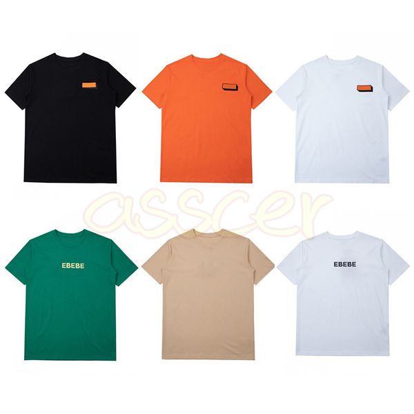 Hombres Mujeres Diseñadores Camisetas Hip Hop Moda Carta Impresión Camisetas Unisex Manga corta Camiseta de alta calidad Ropa para hombre Tamaño asiático S-XL