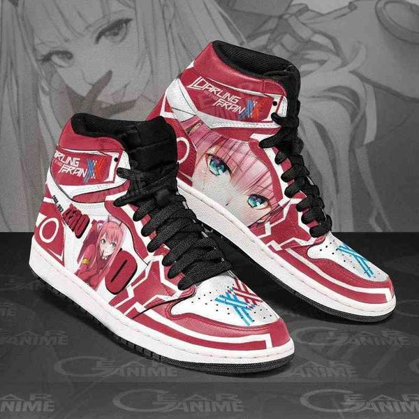 

zero two darling in the franxx sneakers code 002 custom shoes, Black