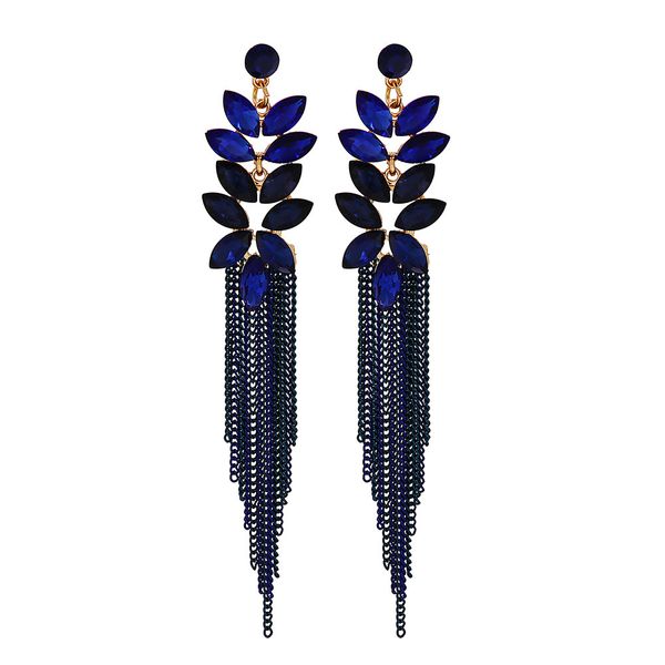

new tassel earrings geometric design sense fashion long tassel female ear accessories, Golden;silver