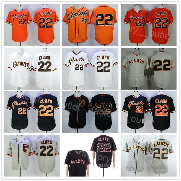 

throwback 1989 vintage baseball 22 will clark jersey men retro all stitched pullover cool base flexbase team color black white orange beige, Blue;black