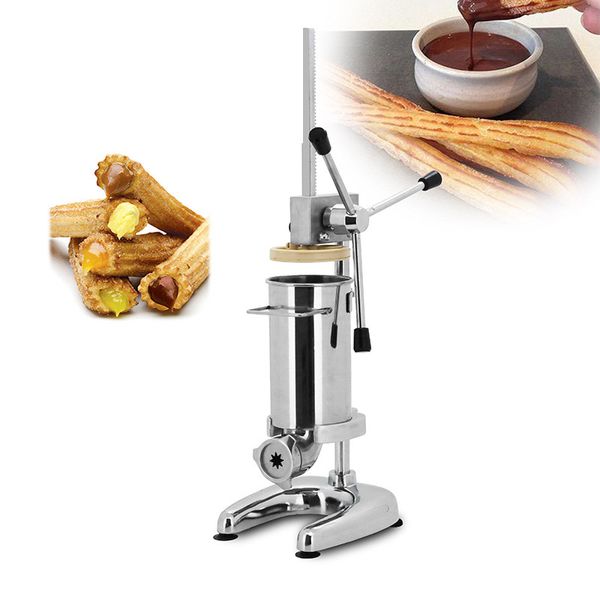 Beijamei Espanhol Churros Maker Fazendo Máquina 2L 3L Fried Dough Sticks Máquinas Máquinas Latin Forming Máquinas com 5 moldes