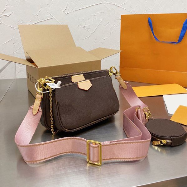 

multi pochette large capacity real leather bag women luxurys designers bags 2022 handbags purses tote 19 handbag flap zhouzhoubao123 z218