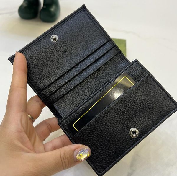 

2022 famous cardholder women g card holders designer leather canvas luxury printing retro wallet mini bank card bag card holders zero wallet, Red;black