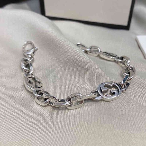 

s925 sterling silver interlocking fashion bracelet exclusive design jewel exclusive sale_9i3u, Golden;silver