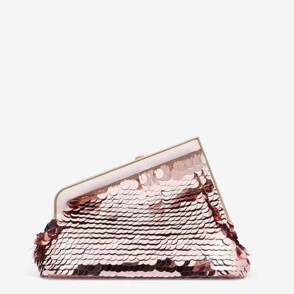

beaded women crossbody bag evening clutch bags handbags genuine leather golden hardware patchwork color removable shoulder strap sequins gli