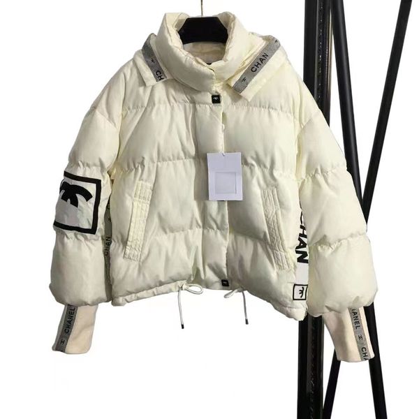 

womens down parkas cotton jacket winter coat outdoor fashion classic casual warm zippers windproof cold protection outwear, Black