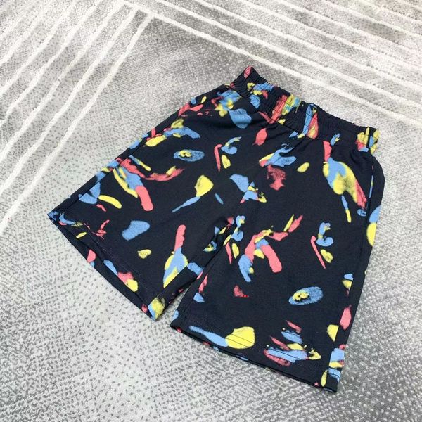 

childrens set suit t-shirt boy girl sets kids short sleeve child designer clother with letter cotton black 90-160, White