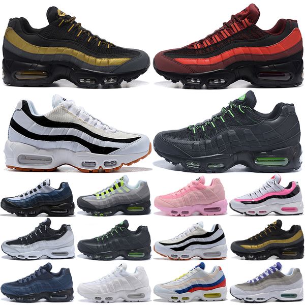 

classic max 95 running shoes man woman size 36-45 sneakers trainers neon black and green rose triple white navy blue solar red grape