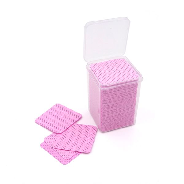 

200pcs wipes paper cotton eyelash glue remover wipe mouth of the glues bottle prevent clogging cleaner pads lash extension