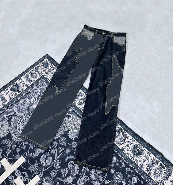 

22ss mens women designer pants denim jacquard letter love label spring summer men pant casual letters trousers black s-xl