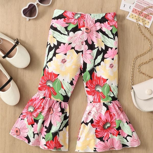 

baby floral print flare leg pants she02, Blue