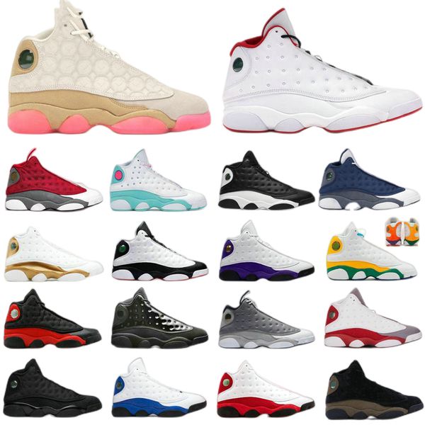 

jumpman 13 mens basketball shoes 13s women bred obsidian playground olive aurora green barons defining moments sports sneakers