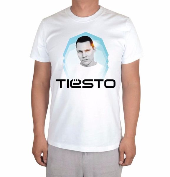 T-shirts masculinos estilos personalizam a marca Tiesto marca dubstep Men DJ camisa mestre de algodão Música Fitness ROPA MUJER CAMISETAS HOMBREMEN's