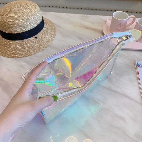 

s versatile transparent laser jelly messenger shoulder bag