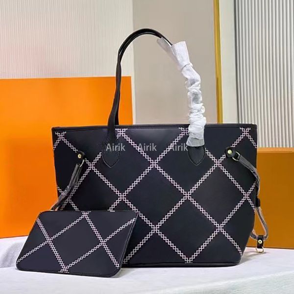 Bolsa de Couro Bolsas Femininas Quentes Bolsas de Estilista Famoso Bolsas de Ombro Balde Moda Feminina de Luxo Moda Clutch Bolsas de Cordão Simples Casual M40995