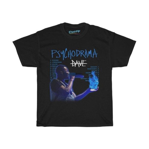 

men's t-shirts dave psychodrama shirt bootleg rap tee short sleeve black vintage style santan graphic t, White;black