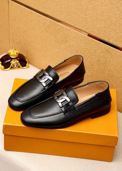 

luxury brand t0d mens business oxfords dress shoes sequined party wedding casual real leather office size 38-45, Black