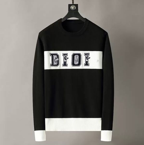 

designer sweater men's women's premium classic casual autumn winter warm and comfortable fashion retro pullover sweater art style, White;black