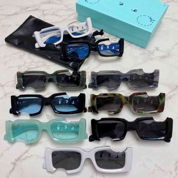 

2022 brand trend fashion sunglasses for men and women off tide whiteins same street gap ow40006, White;black