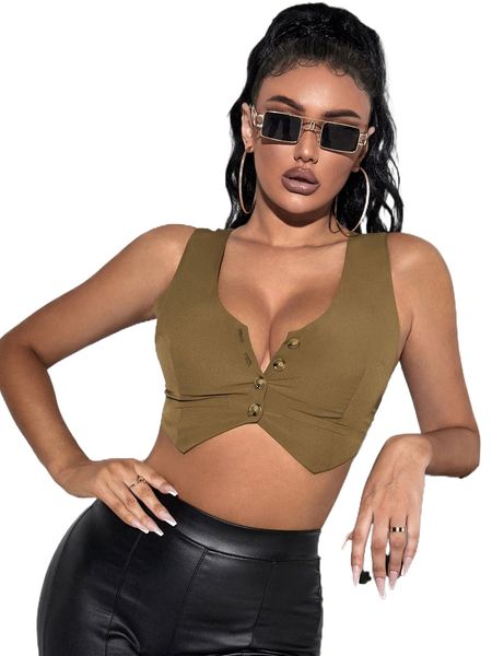 

sxy asymmetrical hem crop tank u4hz#, White
