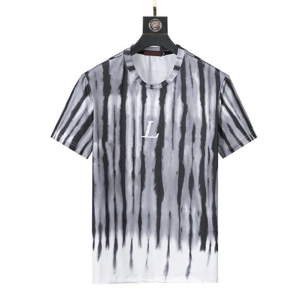 

2022 round neck men's plus tees & polos with cotton printing and embroidery, 100% replica of european size hy19, White;black