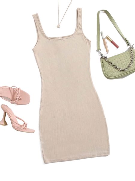 

solid bodycon dress 15ld#, Black;gray