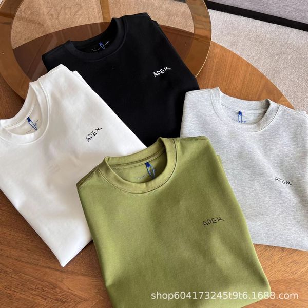 

women's hoodies & sweatshirts designer ader fashion brand 22 summer new full back lettering short sleeve pullover loose casual t-shirt, Black