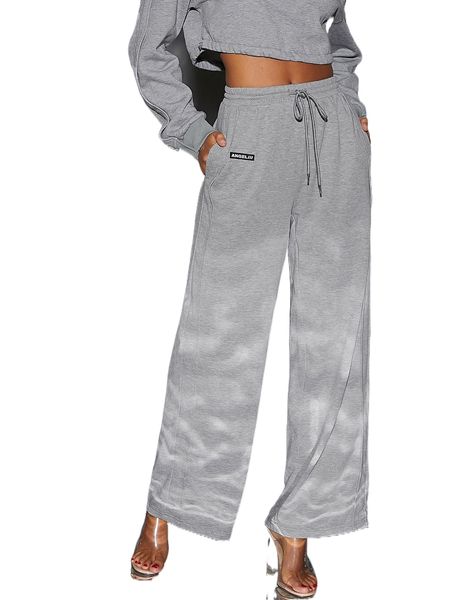 

letter graphic drawstring waist sweatpants y4ll#, Black;white