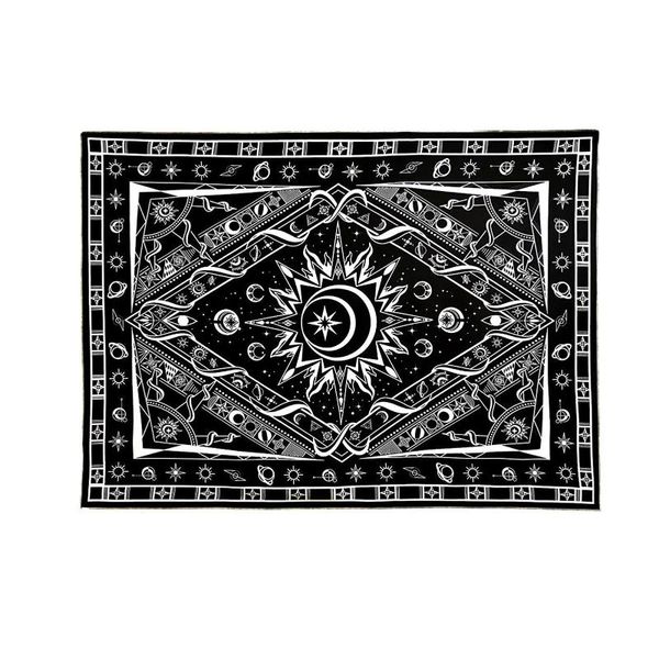 Arazzi Arazzo da parete Bohemian Sun Moon Mandala Stellato Impiccagioni Coperta fatta a mano Decorazione di sfondo per la casa TvArazzi ArazziTapest