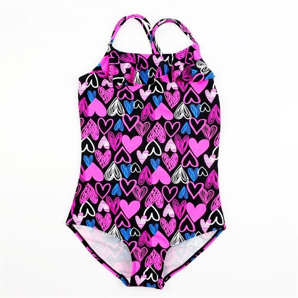 Девочки прекрасный купальник плавание костюма девочка купальная одежда для пляжных детей купает детское сиамское треугольник принцесса бикини 220426