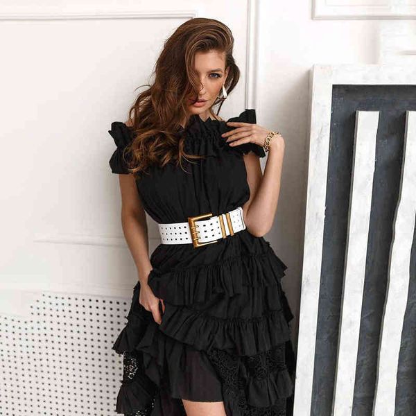 

designer women's prom dresses 2022 spring summer women's with waist closed and thin suspender dresses mh spice girl long skirt, Black