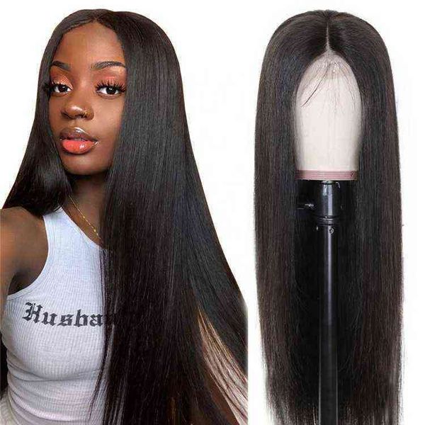 

nxy wigs women's chemical fiber front lace medium length straight black headgear