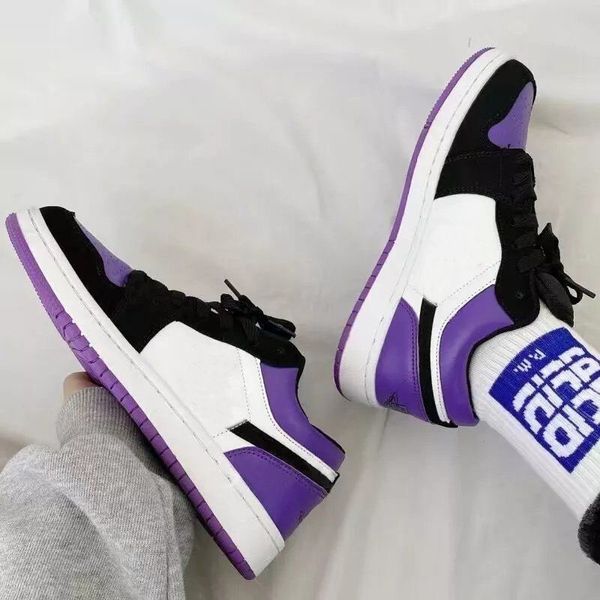 

mens casual shoes high og wmns denim basketball shoes white worn blue metallic gold 1s sneakers retro men women sports shoe, Black