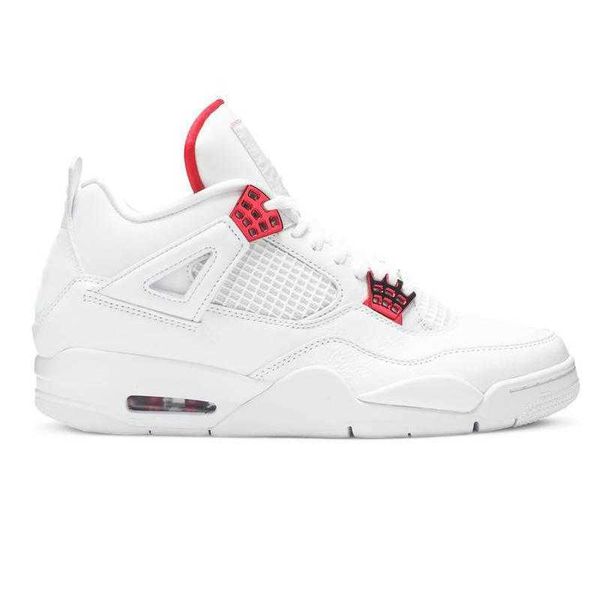 

mens 4 red metallic basketball shoes 4s sneakers, Black