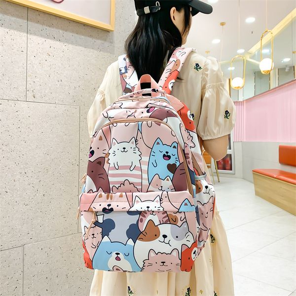 

cute cartoon backpack animal pattern backpack boy girl large capacity school bag