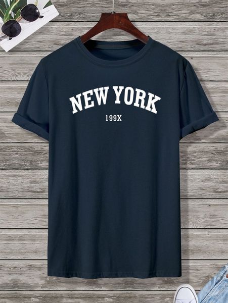 

men letter graphic short sleeve tee 26tp#, White;black