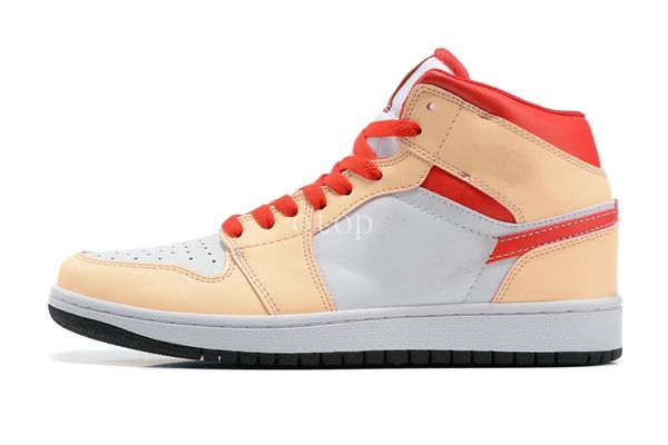 

1 1s mid light cardinal 554725-201 basketball shoes womens mens size us 4-13 36-45