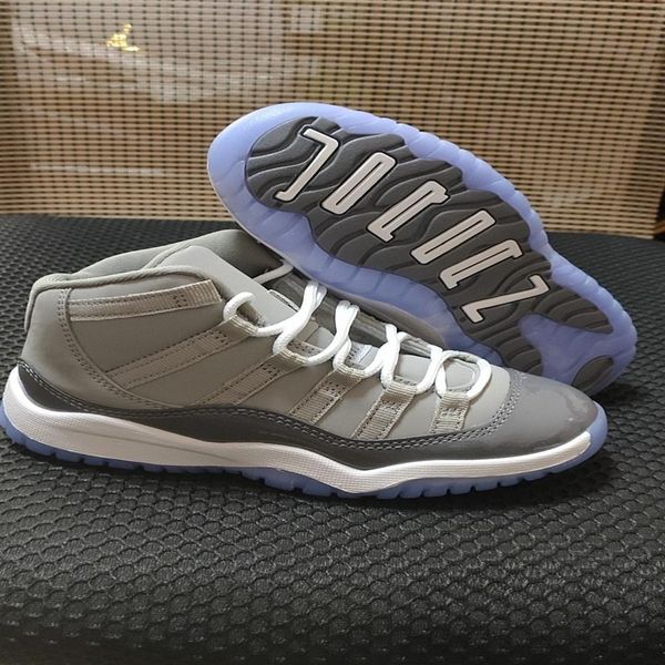 

2022 new 11 11s cool grey kids baketball shoes 2021 fashion space jam bred concord gym red designer big boys girls toddler sneaker300k, Black