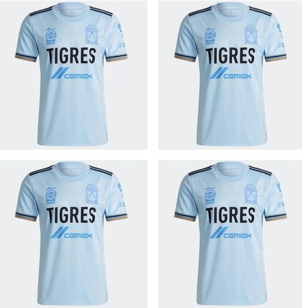 

2023 2022 tigers uanl soccer jerseys mexico 7 stars home away fan version yellow blue gignac vargas football shirts sosa damian jerseyhfjm, Black;yellow