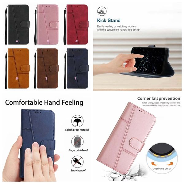 Retro lederen portemonnee hoesjes voor Xiaomi 12 Lite POCO M4 5G X4 Redmi Note 11T 10A 10C 11E 11 4G Iphone 14 Pro Max Vintage Flip Cover Credit ID-kaartsleuf Houder Kickstand Portemonnee