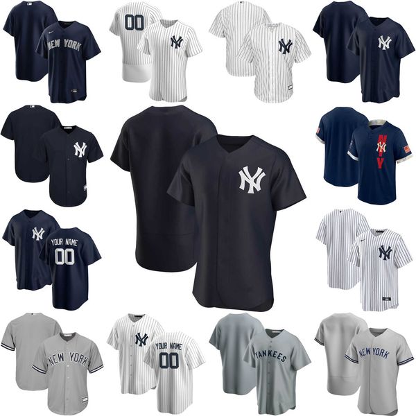 

baseball jerseys custom jersey new york''yankees''mens women youth 2 derek jeter 26 dj lemahieu 45 gerrit cole 99 aaron, Blue;black