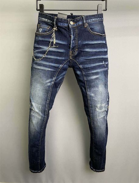

2022 new arrivals d2 mens luxury designer denim''dsq2''jeans holes trousers dsquare jeans coolguy biker pants mens cloth, Blue
